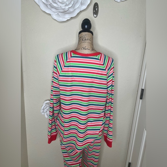 NTM: Pajamaramas Striped Waffle Knit Pajama Set Top & Drawstring Pants Sz M NWT - Picture 12 of 15